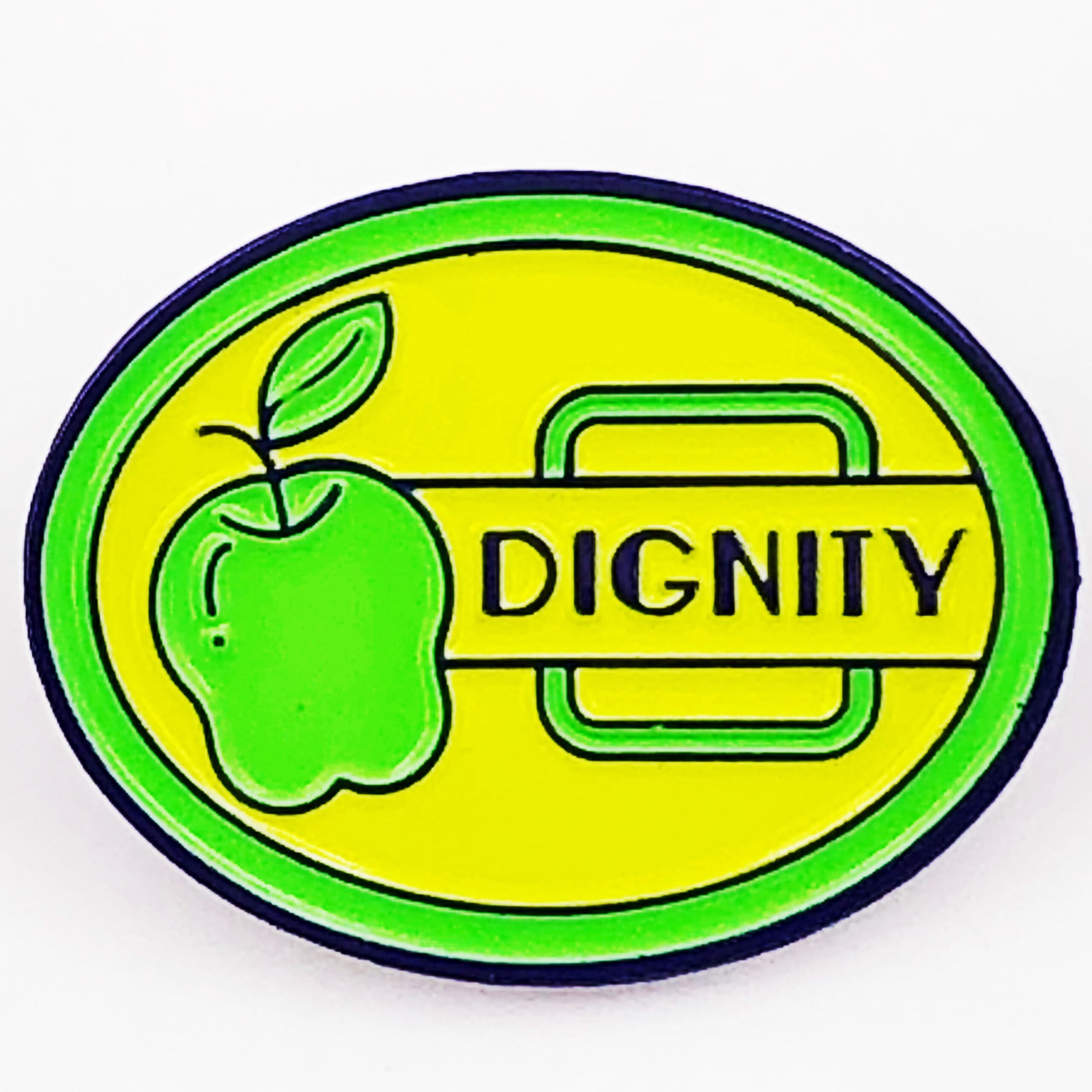 #OurNutritionalValues “Dignity” Enamel Pin